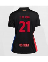 Barcelona Frenkie de Jong #21 Vieraspaita Naisten 2024-25 Lyhythihainen